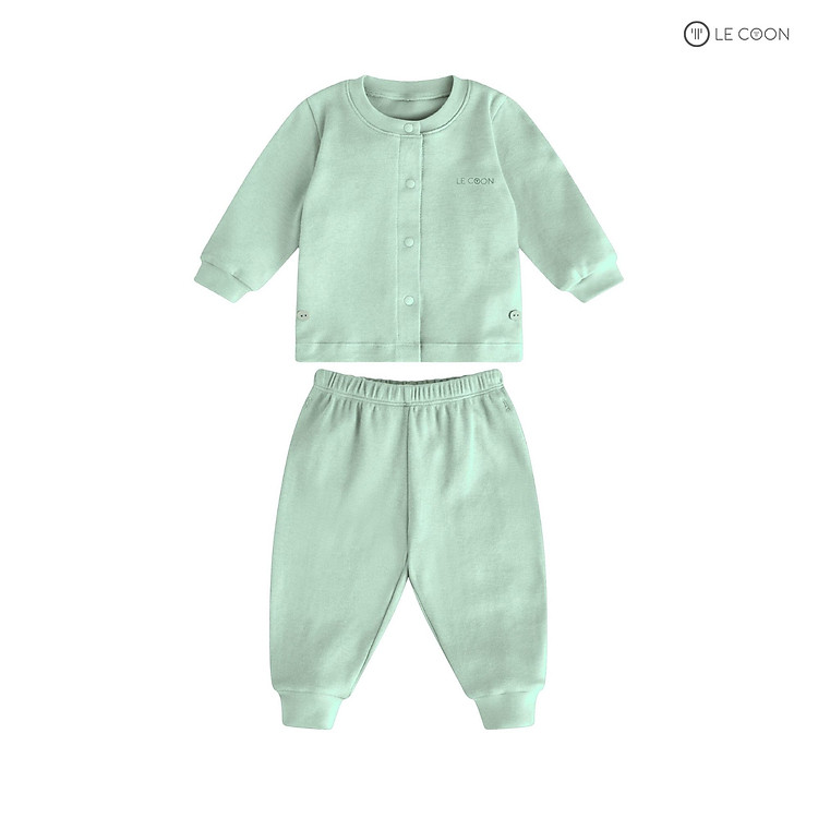 LE COON | Bộ Đồ Cổ Bo Cúc Bấm Giữa | COOL | 0 - 18 tháng