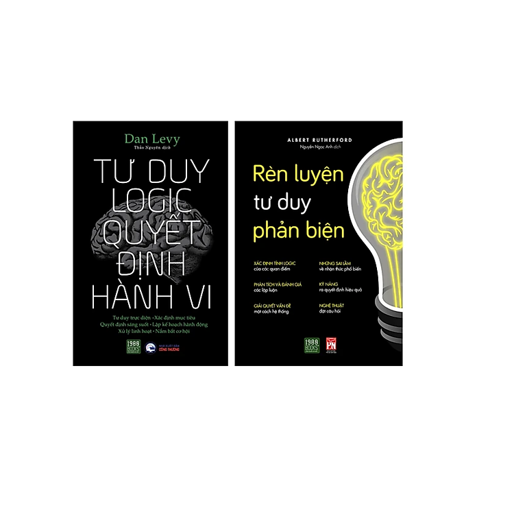 Combo 2Q Sách Tư Duy - Kĩ Năng Sống : Tư Duy Logic Quyết Định Hành Vi + Rèn Luyện Tư Duy Phản Biện