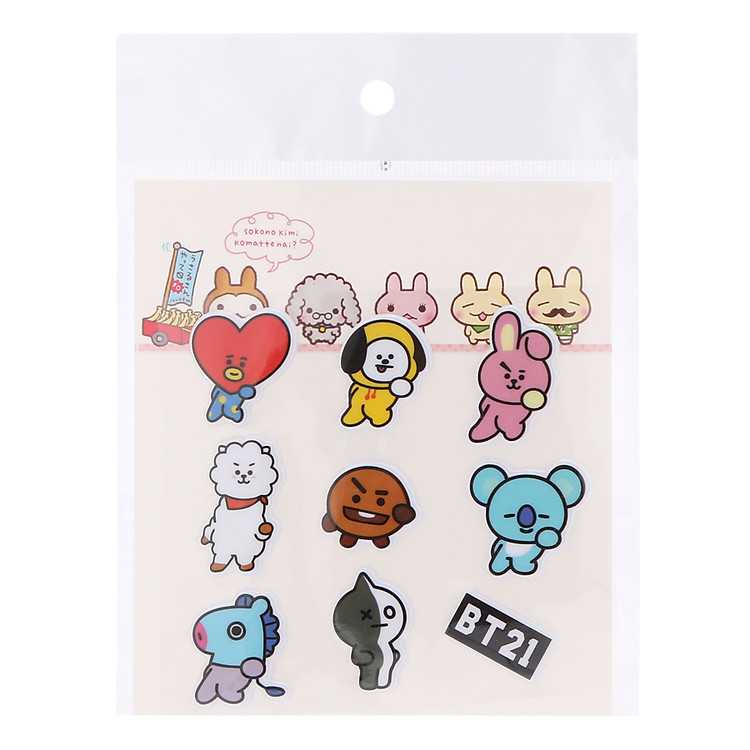 Sticker Dán Nổi BT21