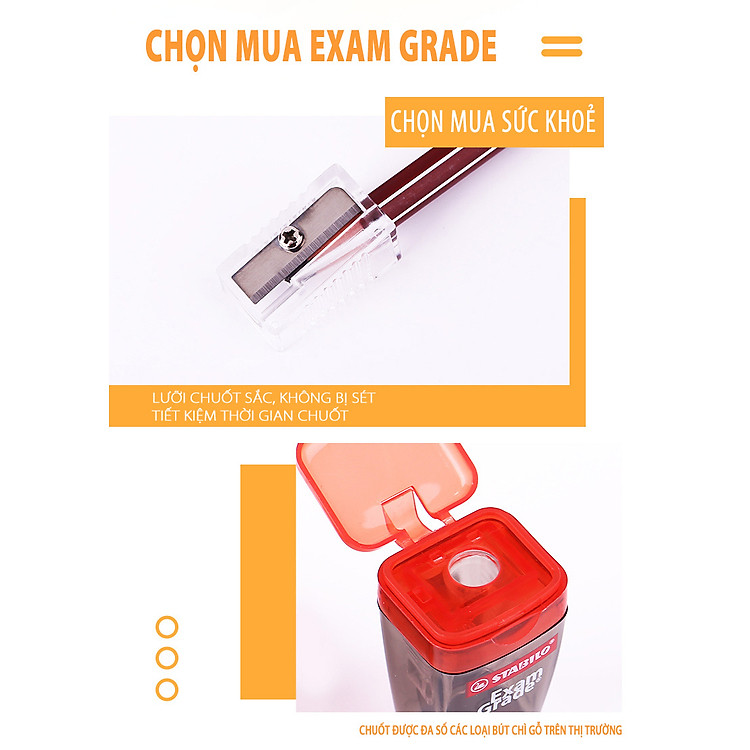 Bộ Gọt Bút Chì Stabilo Exam Grade PS4518 (2 chiếc) - Ảnh 3