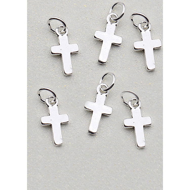 Combo 6 cái charm bạc thánh giá treo - Ngọc Quý Gemstones