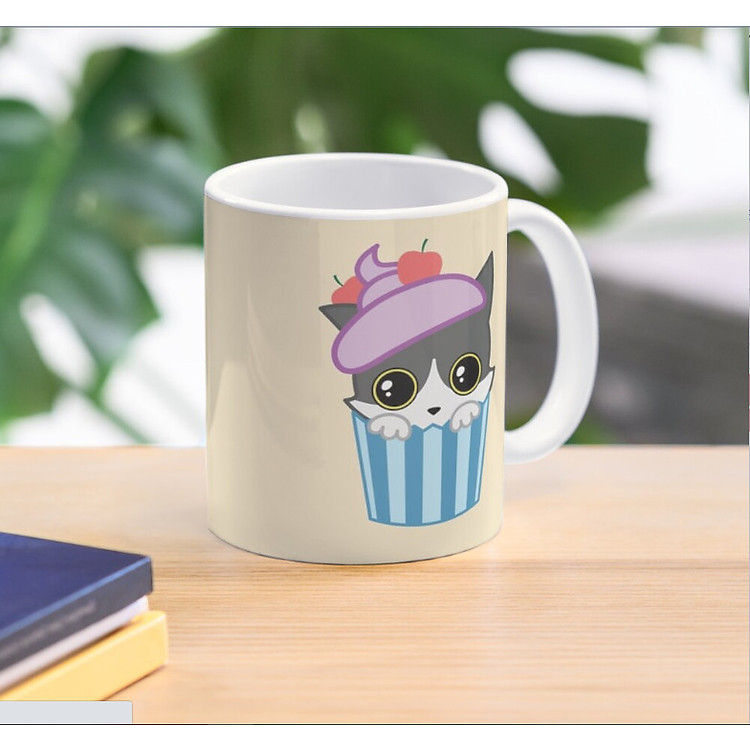 Cốc sứ cupcake mèo con