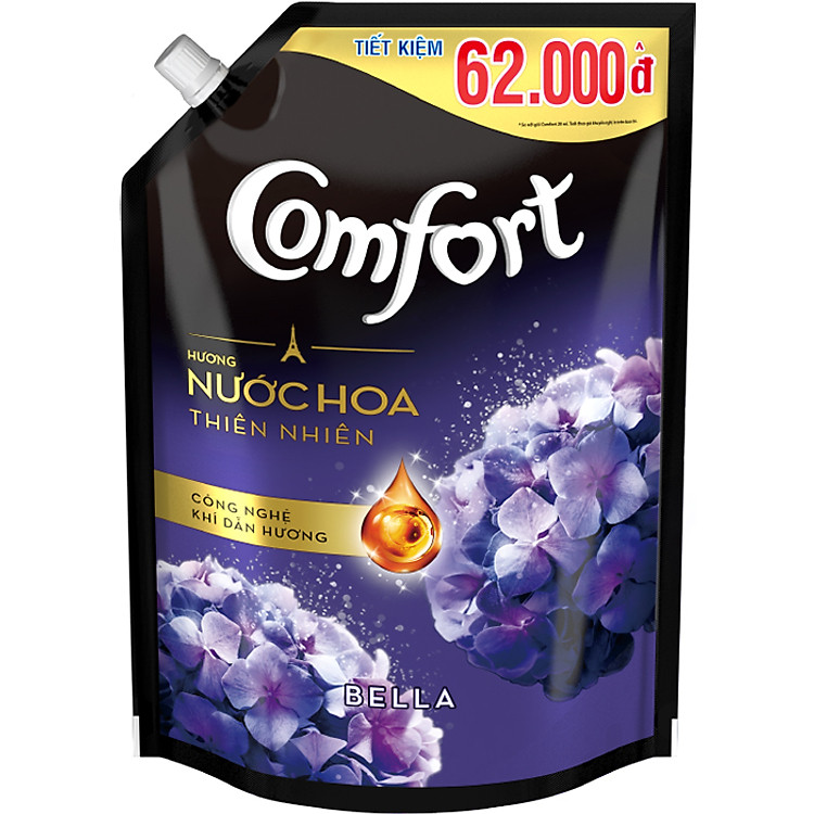 Nước Xả Vải Comfort Hương Nước Hoa Thiên Nhiên Bella (1.5L)