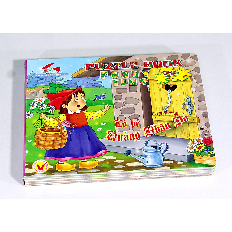Mua tại Tiki: Sách xếp hình Tia Sáng - Cô bé quàng khăn đỏ Chính hãng Giá rẻ