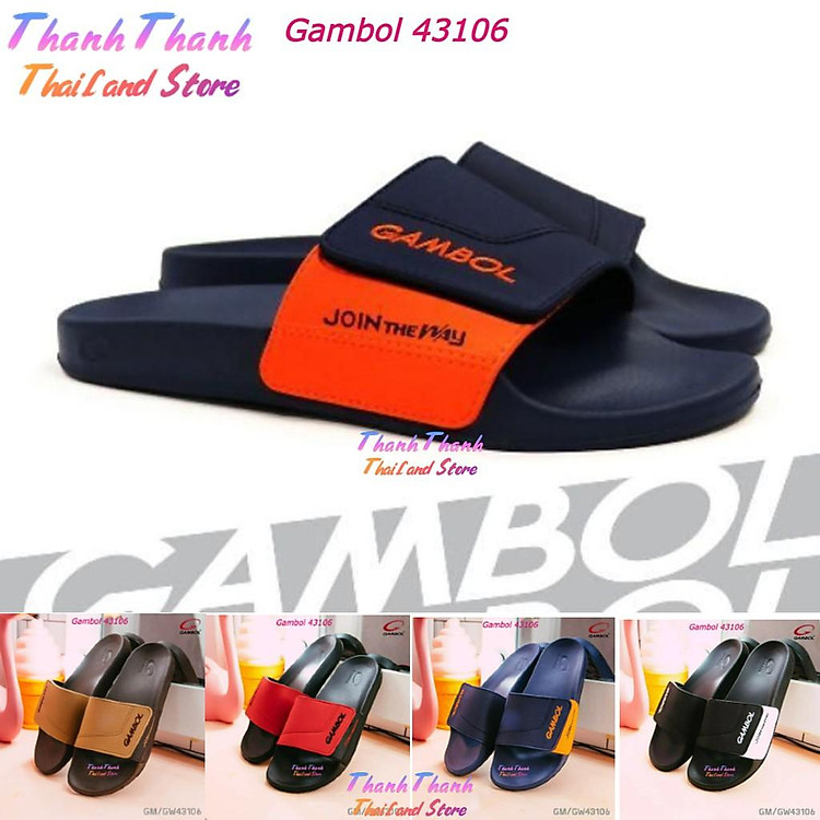 Dép Nam Quai Ngang Thái Lan size 36 đến 44 Gambol 43106