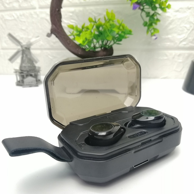 Tai nghe Bluetooth 5.0 chống nước hiệu ứng âm thanh 8D có thể sạc điện thoại 3000mAh cảm ứng vân tay X6-Hàng chính hãng