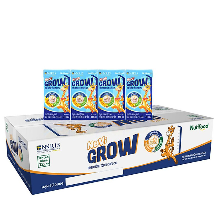 Nơi mua Thùng sữa Nuvi Grow 110ml cho bé Hàng chuẩn Tiết kiệm - Hình ảnh 5