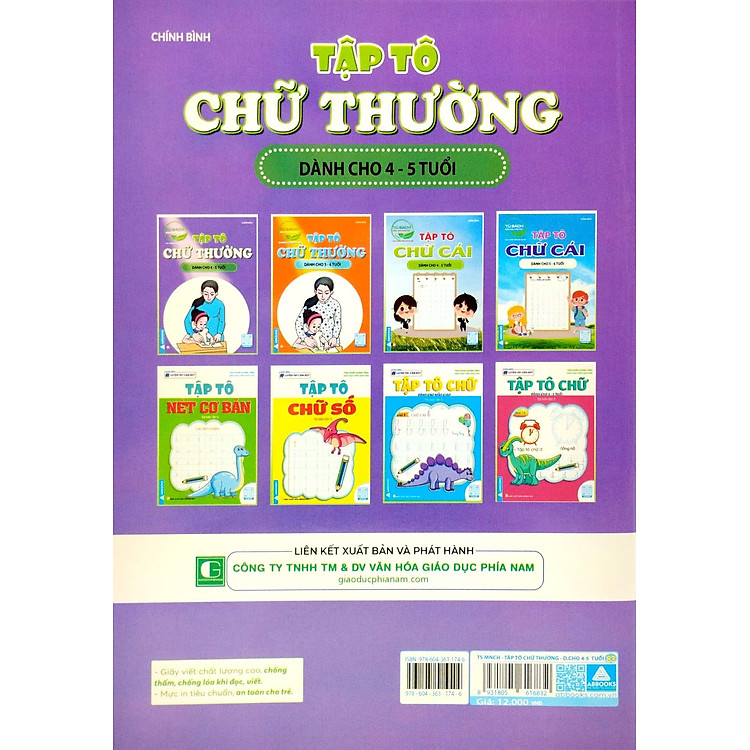 Tập Tô Chữ Thường Dành Cho 4-5 Tuổi - Ảnh 3