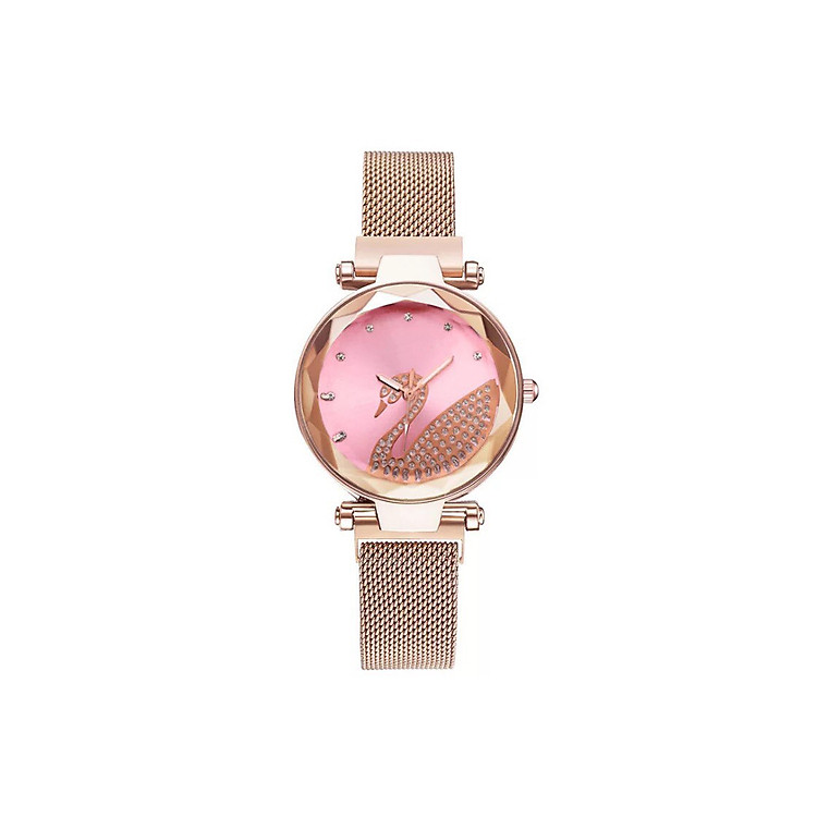 Đồng hồ thời trang nữ đeo tay dây từ nam châm thiên nga lấp lánh DH94