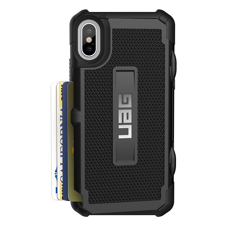 Ốp Lưng iPhone X UAG Trooper (Đen) - Hàng Chính Hãng