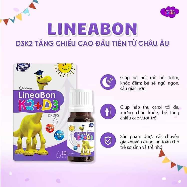 Mua Vitamin K2 D3 Lineabon hỗ trợ canxi Đảm bảo Tiết kiệm - Hình ảnh 3