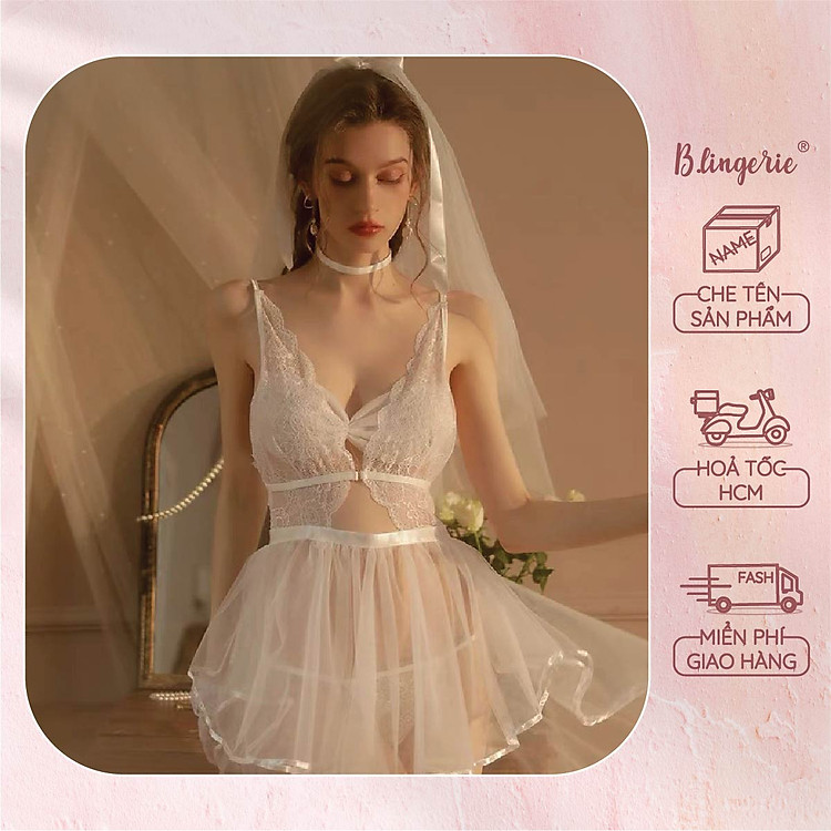 Váy Cosplay Nàng Dâu Tinh Khôi (Không kèm tất, găng tay) - B.Lingerie