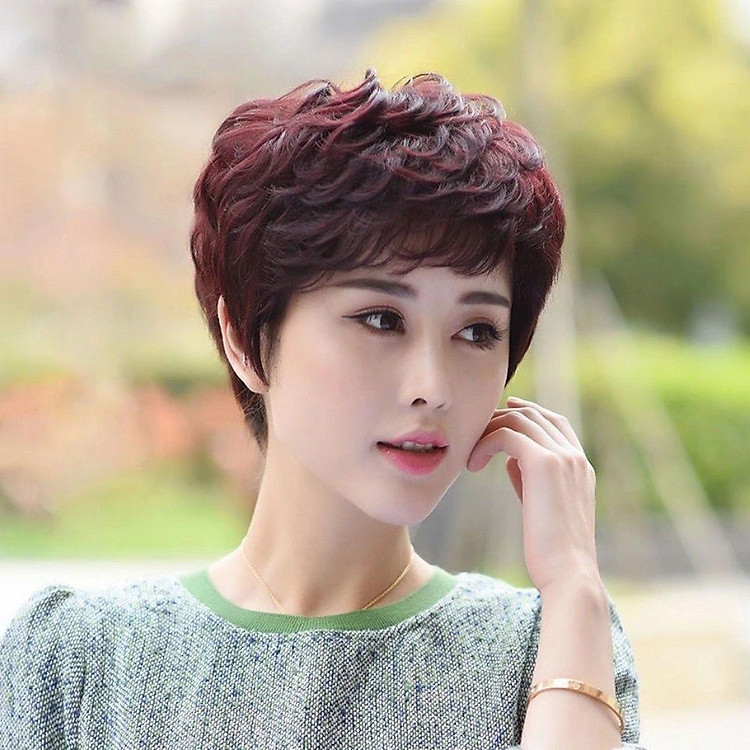 2023 Female wig Tóc giả nữ Tóc giả thời trang cho phụ nữ