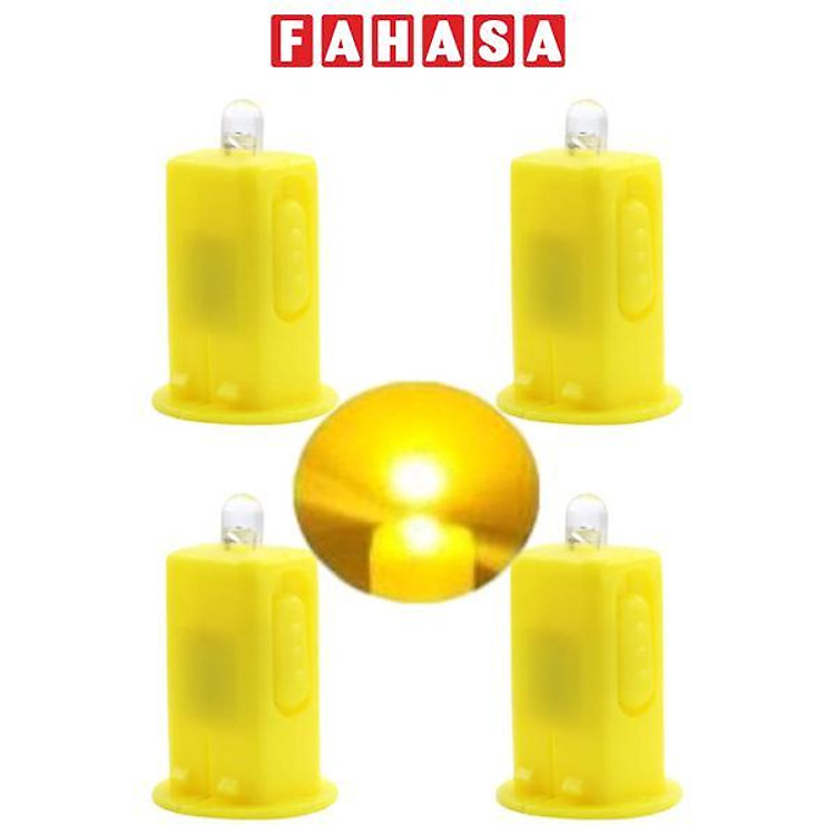 Bộ 4 Đèn Led Vàng Nhỏ Không Chớp Vinacraft (Đèn Gắn Lồng Đèn Trung Thu)