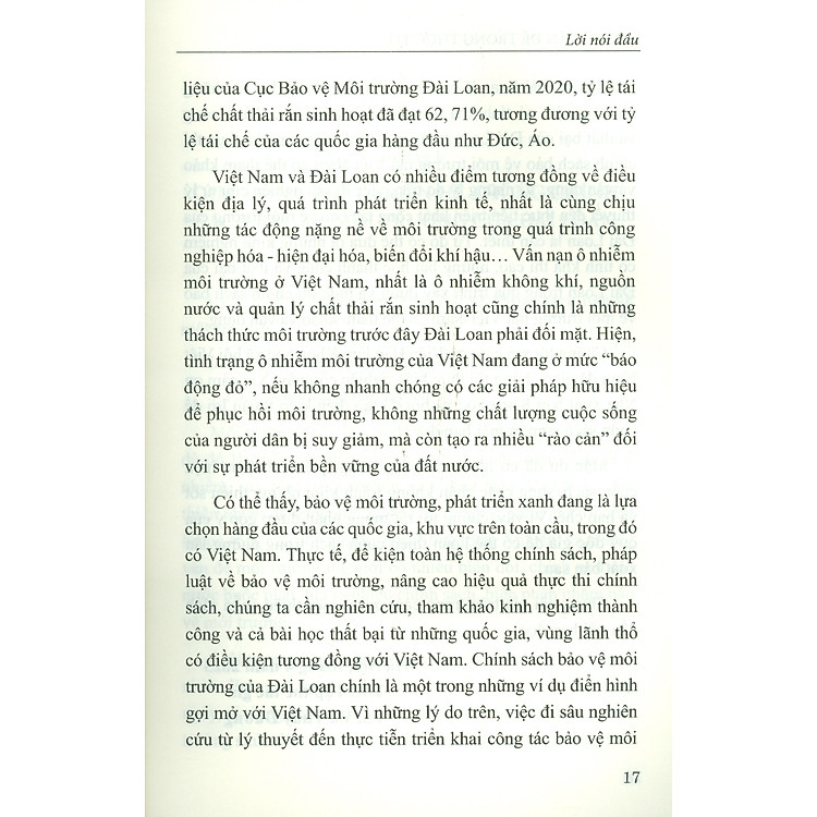 Một Số Vấn Đề Trong Thực Thi Chính Sách Bảo Vệ Môi Trường Của Đài Loan Và Những Gợi Mở Cho Việt Nam - Ảnh 5