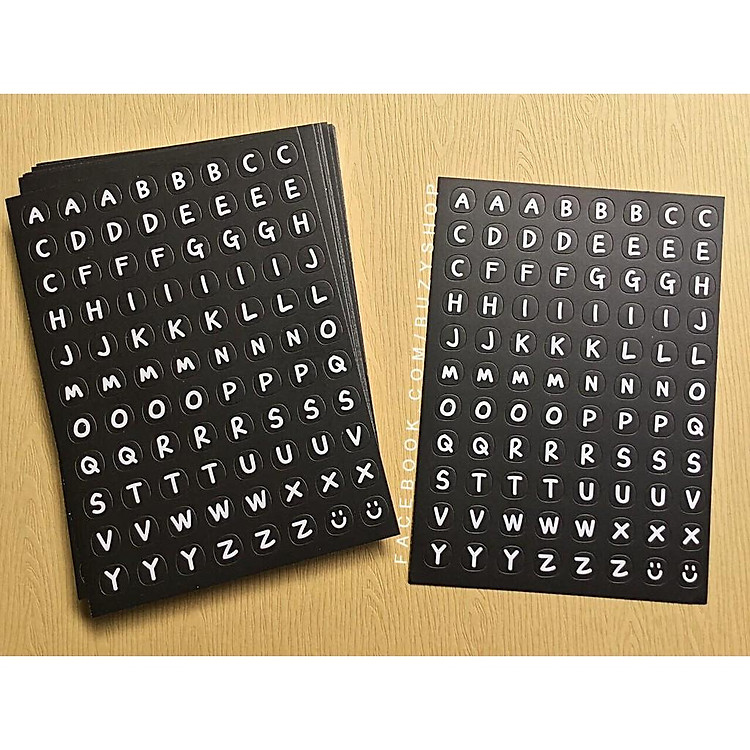 Sticker chữ và số trang trí (02 tấm) - Ảnh 3