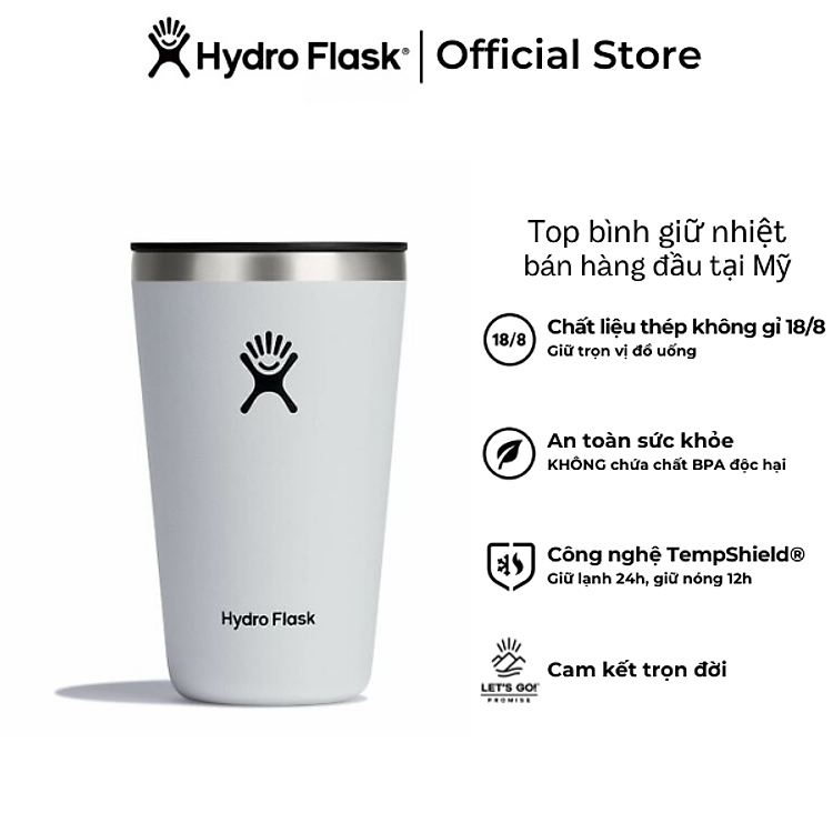 Ly nước giữ lạnh Hydro Flask All Around Tumbler Press-in Lid 12 OZ – Hình chính hãng(Season 2024)
