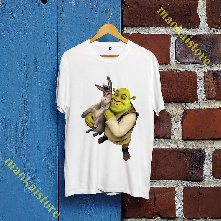 Áo Phông Cao Cấp Shrek - Áo Phông Cao Cấp Gã Chằn Tinh Tốt Bụng siêu đẹp - siêu rẻ - SHK-006