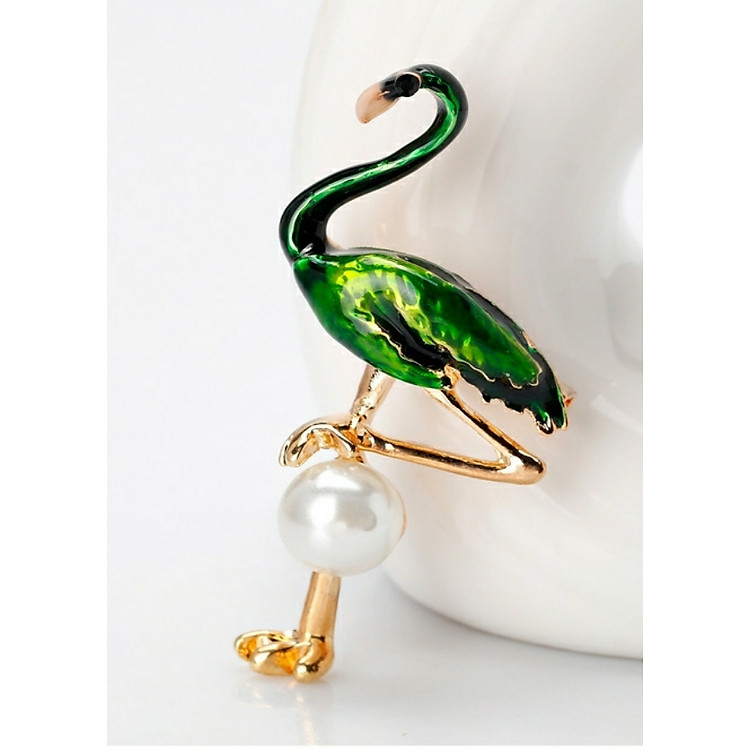 Cài áo hồng Hạc cao cấp