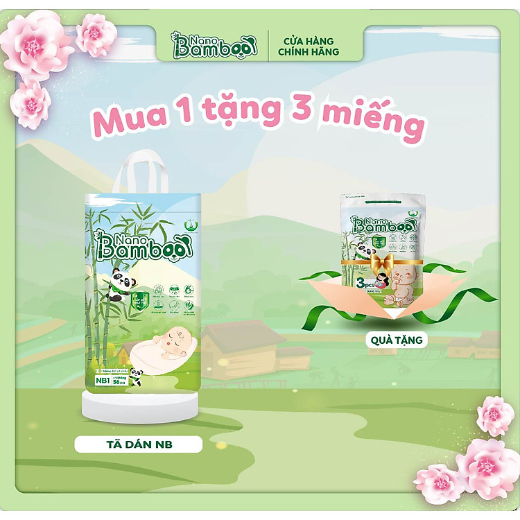 Tham Khảo tại ConCung: Bỉm Dán Sơ Sinh NB1 NANO BAMBOO , nhận ngay nhiều Ưu đãi