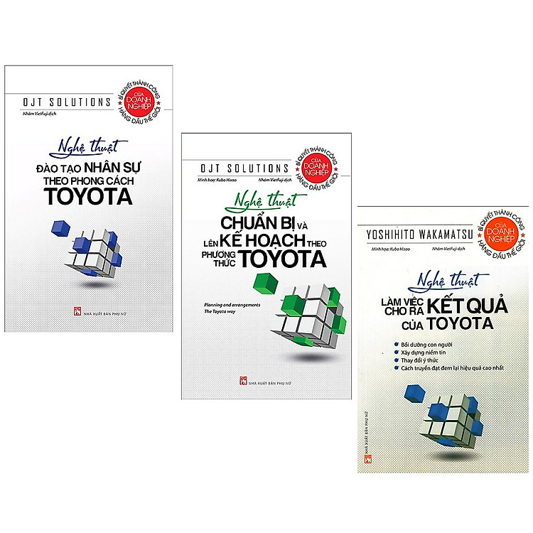 Combo Toyota: Nghệ Thuật Đào Tạo Nhân Sự Theo Phong Cách Toyota + Nghệ Thuật Chuẩn Bị Và Lên Kế Hoạch Theo Phương Thức Toyota + Nghệ Thuật Làm Việc Cho Ra Kết Quả Của Toyota (Bộ 3 Cuốn Sách Giúp Bạn Làm Việc chuyên Nghiệp