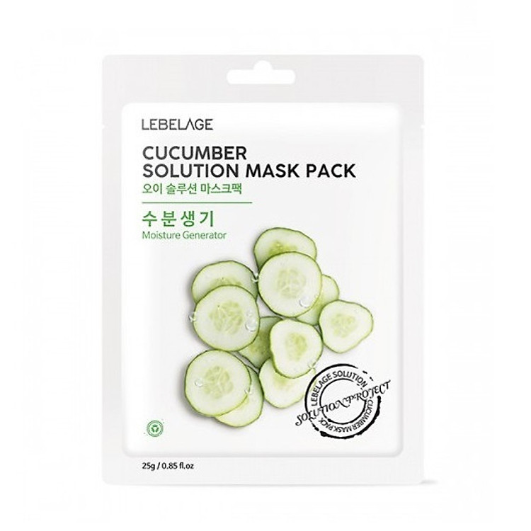 Combo 10 Mặt Nạ cấp ẩm, dưỡng da Lebelage Solution Mask Pack 25g x 10