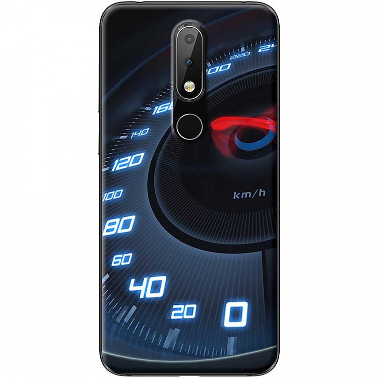 Ốp lưng dành cho Nokia 6.1 Plus mẫu Đồng hồ tốc độ xanh