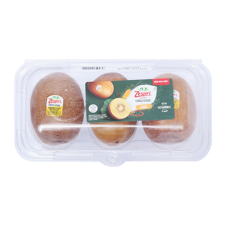 Kiwi Vàng Zespri New Zealand Organic 375G (Hộp 3 Trái) Tony (S)