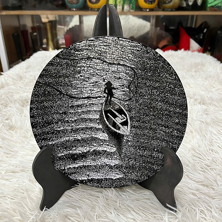 Dĩa Sơn Mài Thanh Bình Lê (20 cm) - Ảnh 5