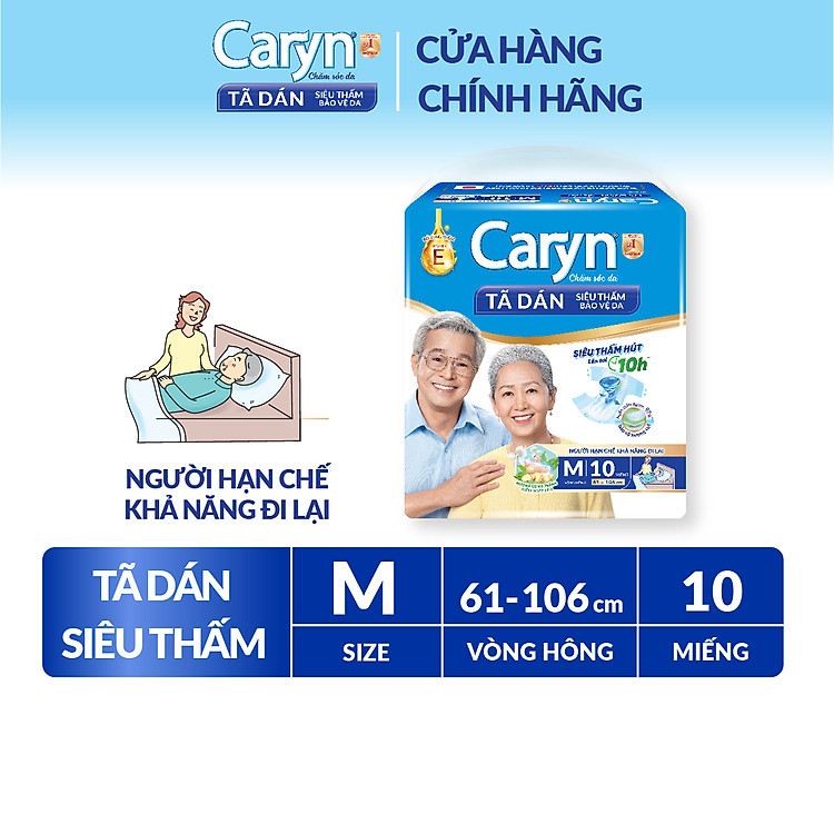 Chọn mua tại Shopee: Tã Dán Siêu Thấm Caryn M10 - 10 Miếng mua giá tốt nhất tại Shop Mall