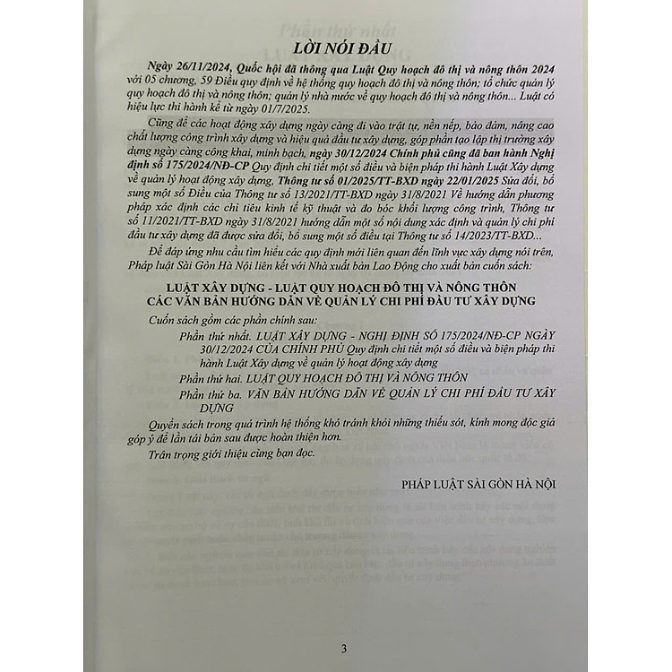Luật Xây Dựng, Luật Quy Hoạch Đô Thị Và Nông Thôn – Các Văn Bản Hướng Dẫn Về Quản Lý Chi Phí Đầu Tư Xây Dựng (V2538D) - Ảnh 3