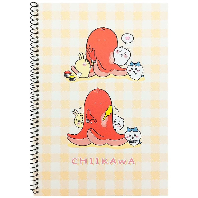 Sổ Lò Xo Mini Kẻ Ngang Chiikawa Ver.2 (Màu Cam) - Ảnh 2