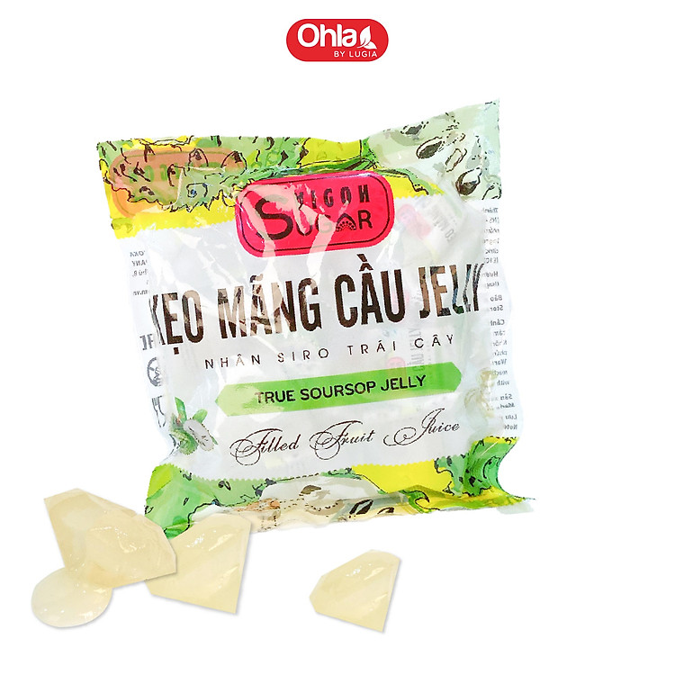 Kẹo thạch Kim cương Jelly sốt trái cây Ohla túi 238g