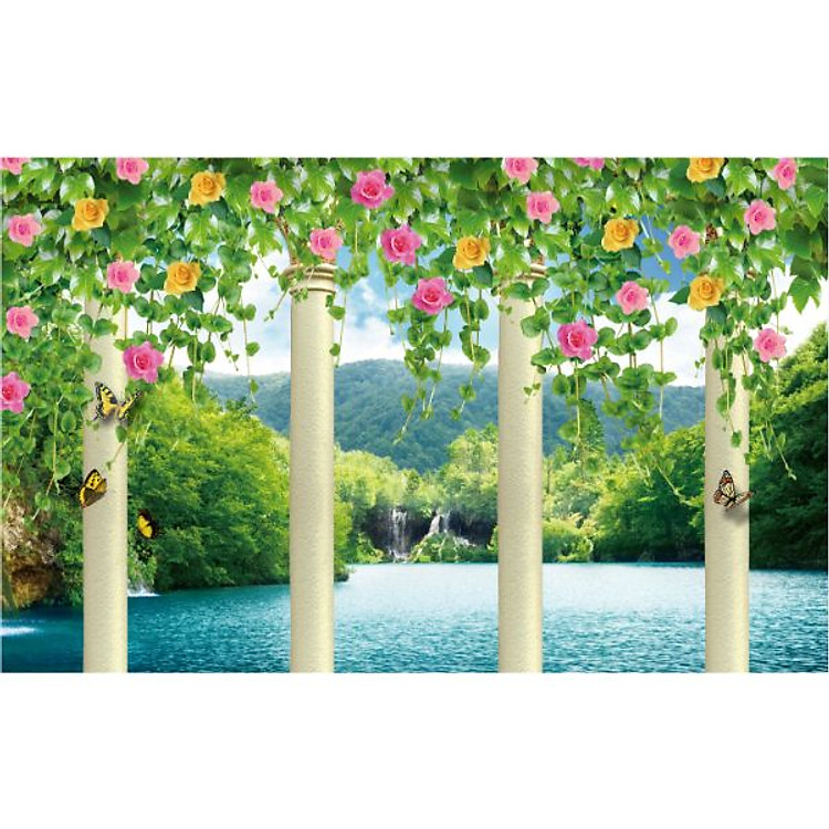 Giấy dán tường - Hoa H398