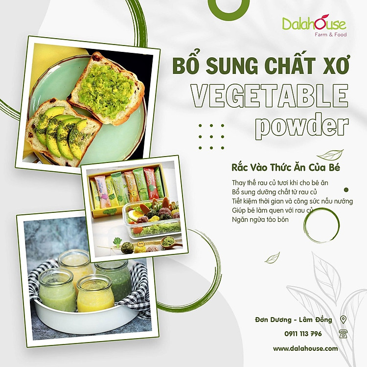 Mua Bột Rau Củ Hữu Cơ Dalahouse Cho Bé Chính hãng Giá tốt - Hình ảnh 4