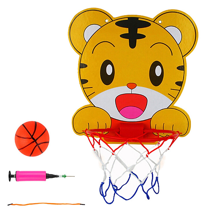 Đồ Chơi Bóng Rổ Treo Tường Trẻ Em - Kèm bóng, kim bơm và dây treo