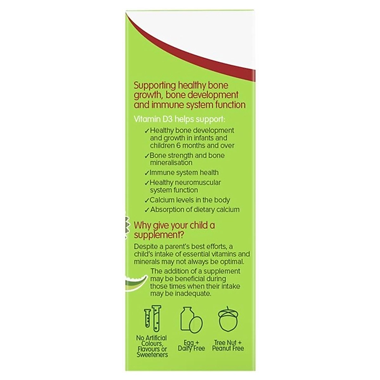 Brauer Baby & Kids Vitamin D 400IU Chính hãng Giá tốt - Hình ảnh 5