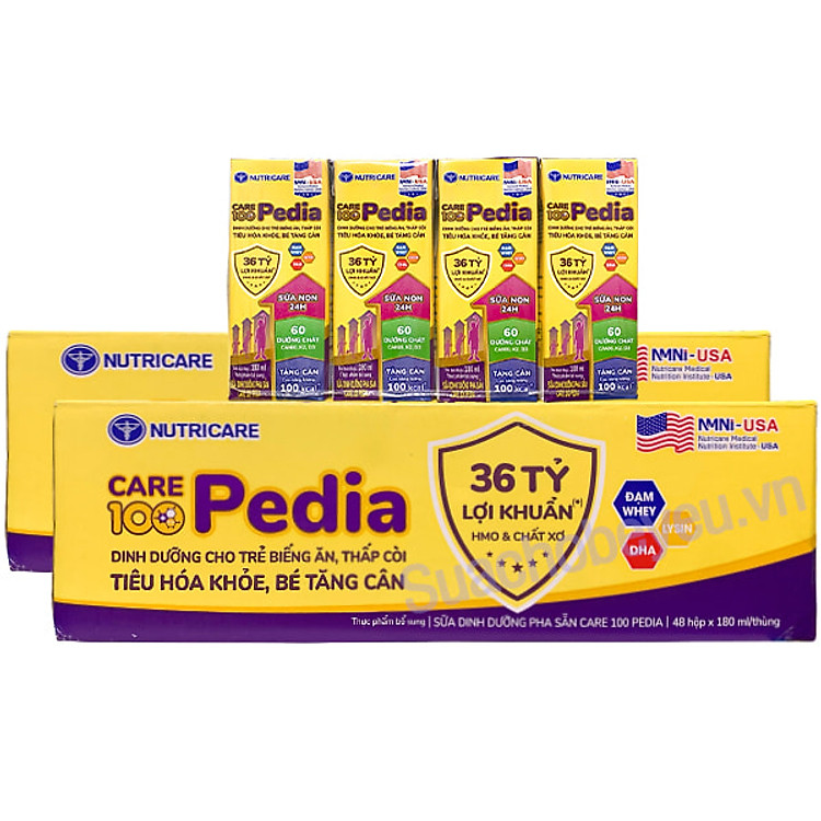 Mua Thùng sữa Nutricare Care 100 Gold 180ml Chất lượng Ưu đãi