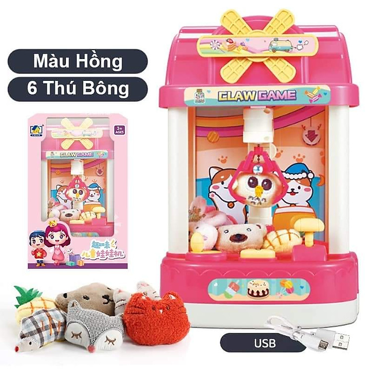 Máy gắp thú bông mini cho bé Chính hãng Tiết kiệm - Hình ảnh 3