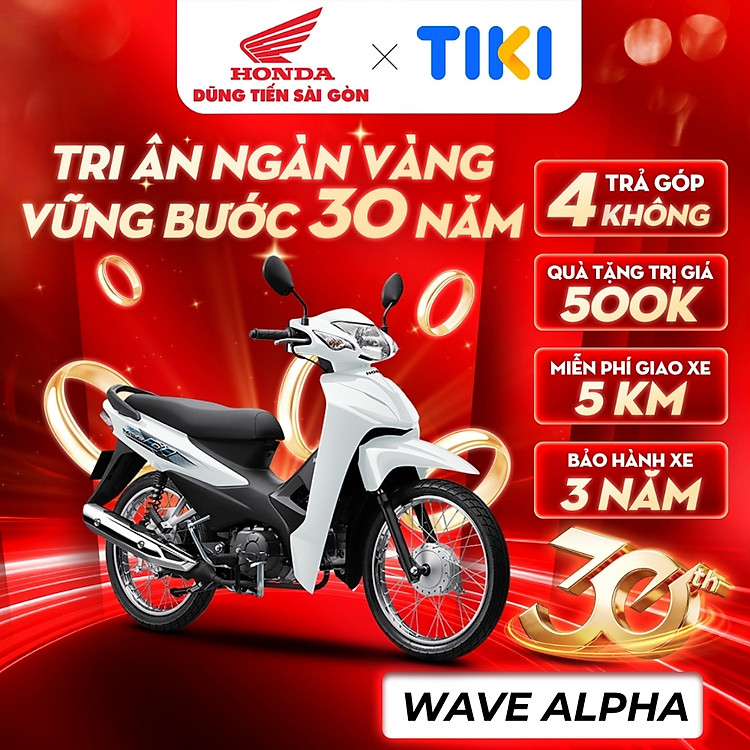 Xe Máy Honda Wave Alpha Phiên Bản Tiêu Chuẩn 2024