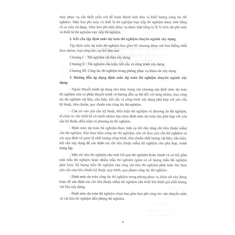 Định Mức Dự Toán Thí Nghiệm Chuyên Ngành Xây Dựng - Ảnh 5