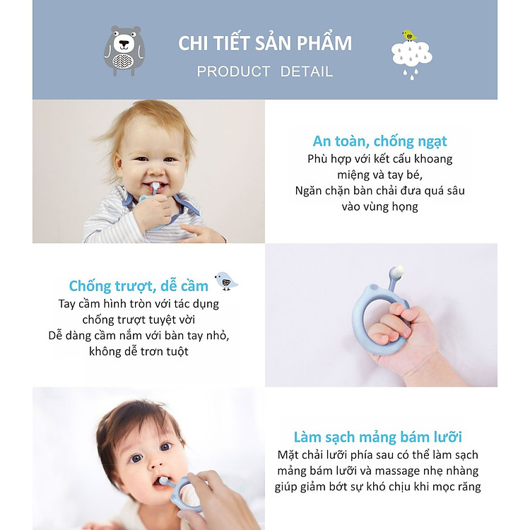 Mua Bàn Chải Đánh Răng Ku.Ku Cho Bé Chính hãng Ưu đãi - Hình ảnh 2