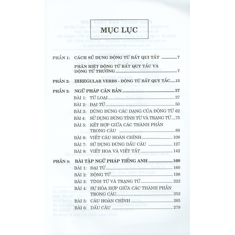 Luyện Trí Nhớ 360 Động Từ Bất Quy Tắc Và Các Dạng Bài Tập Trong Tiếng Anh - Ảnh 5