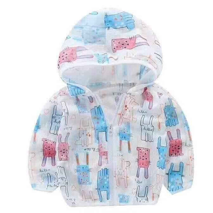 Áo khoác chống nắng Thông hơi cho bé trai, bé gái từ 10 - 24 ký