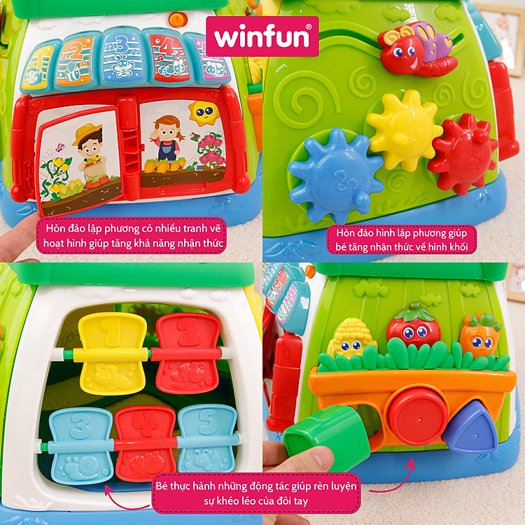 Hòn đảo lập phương phát nhạc Winfun Chính hãng Giá tốt - Hình ảnh 3