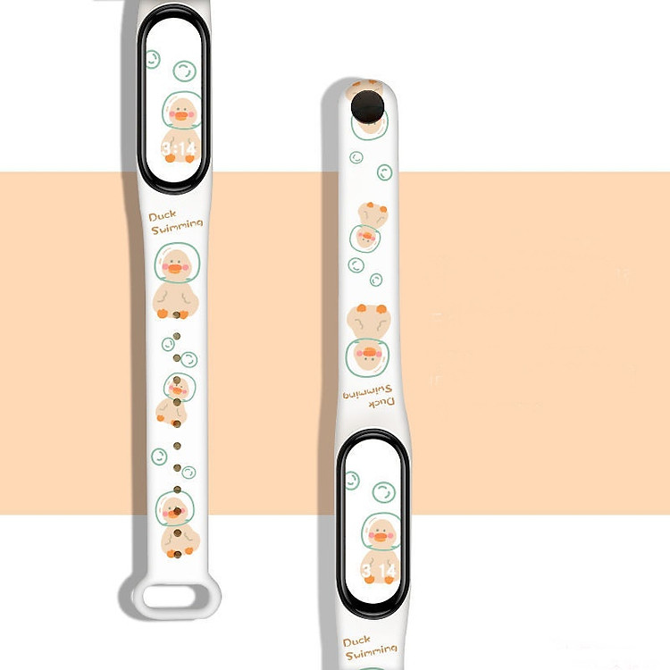 Dây Đeo Thay Thế Dành Cho Vòng Đeo Tay Thông Minh Xiaomi MiBand 5/ Miband 6 Cartoon - Hàng chính hãng