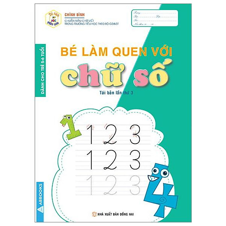 Tủ Sách Mầm Non – Bé Làm Quen Với Chữ Số (Dành Cho Trẻ 5-6 Tuổi)