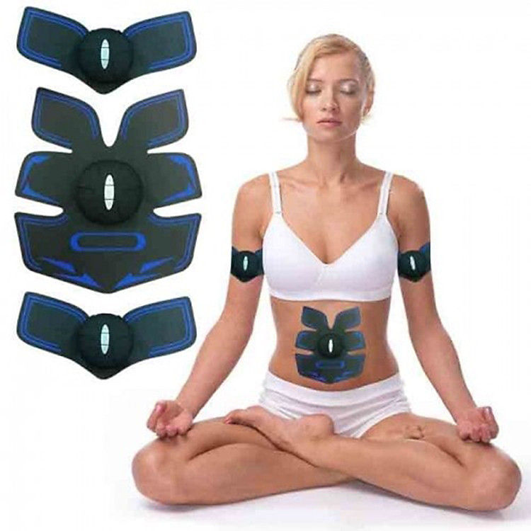 Máy massage tập cơ bụng 6 múi pin sạc Mobile GYM EMS - Xanh