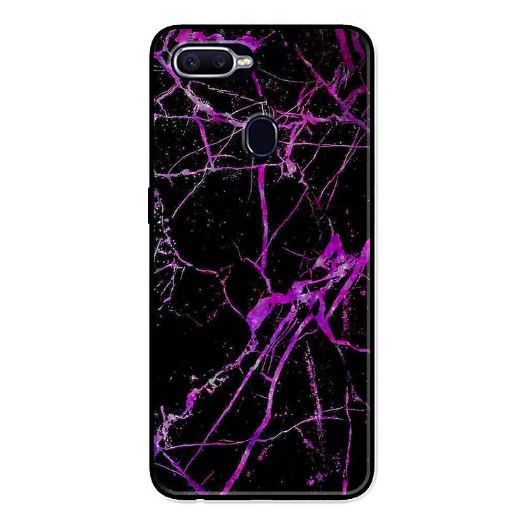 Ốp Lưng in cho Oppo A7 Mẫu NỀN ĐÁ HOA 7 - Hàng Chính Hãng