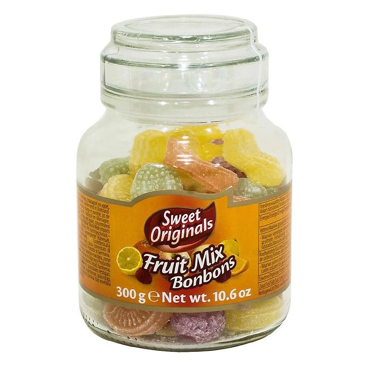 Kẹo Trái Cây Hỗn Hợp 4 Vị Fruit Mix Bonbons Hũ 300G